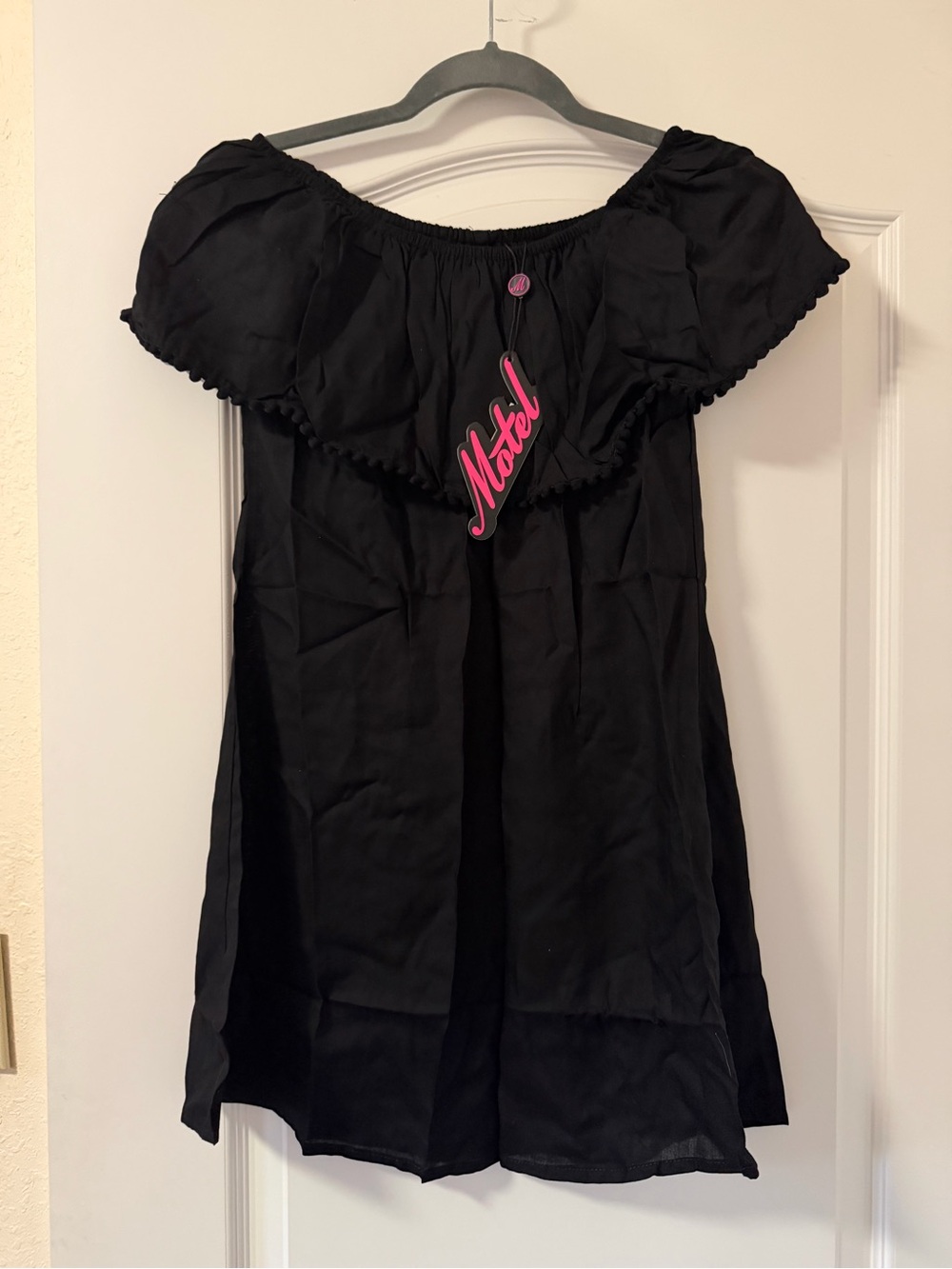 Motel Rocks Off-Shoulder Babydoll Dress - XS